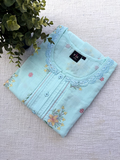 L and XL size Celebrity cotton Emb nighty