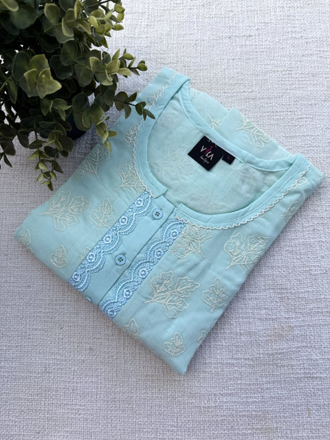 L and XL size Celebrity cotton Emb nighty