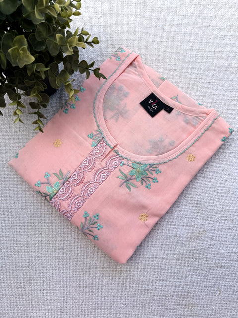 L and XL size Celebrity cotton Emb nighty