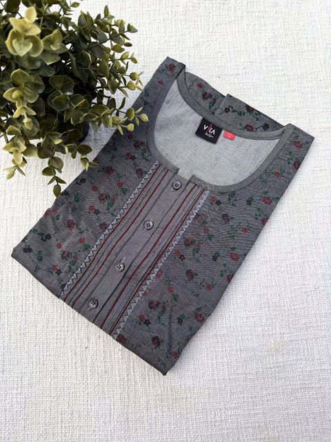 L and XL size Soft Silk denim Nighty