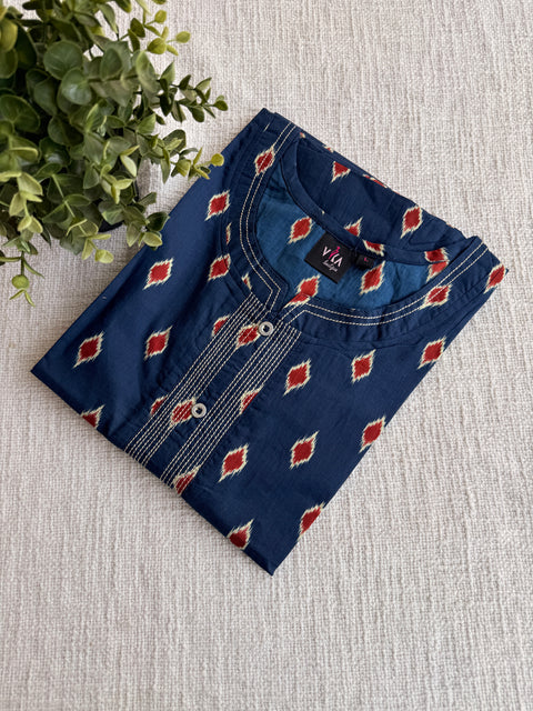 L size printed cotton Nighty