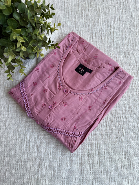 L and XL size printed cotton Nighty
