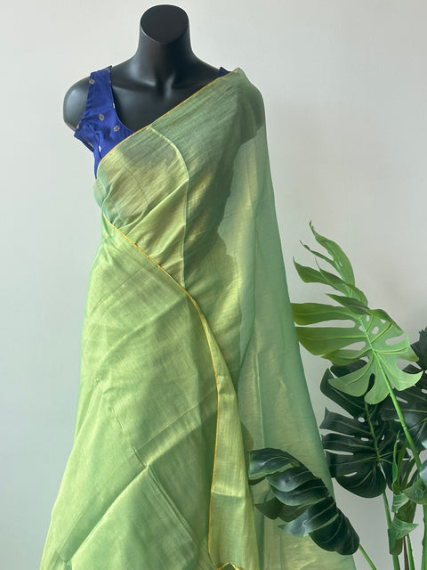 Tissue saree without Blouse