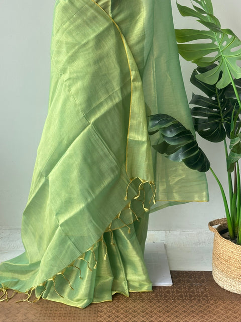 Tissue saree without Blouse