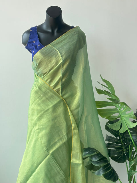 Tissue saree without Blouse