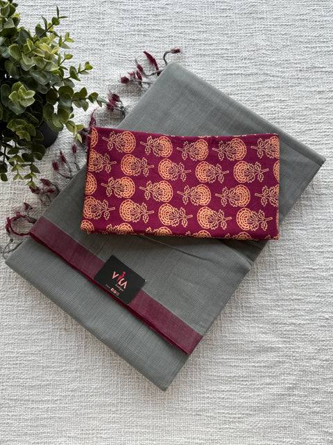 Mangalgiri Cotton Saree with blouse