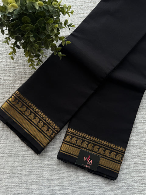 Handloom chettinad cotton saree - Black