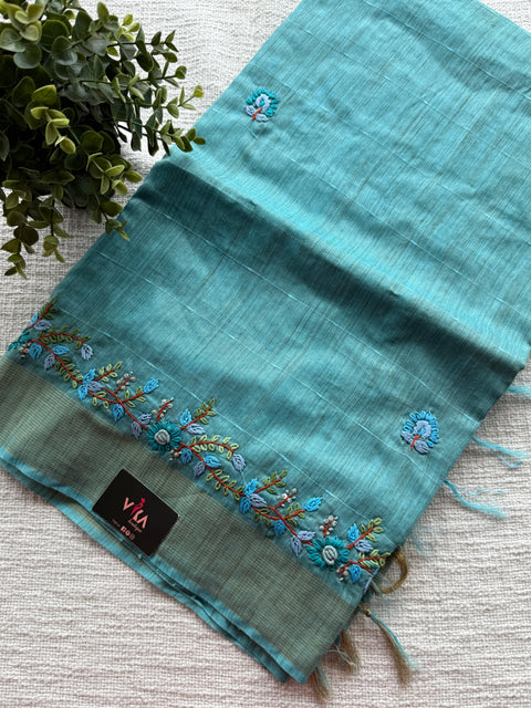 Hand emb banaswara saree