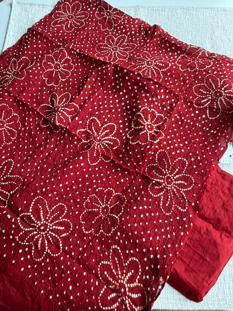 Bhandhej cotton salwar material