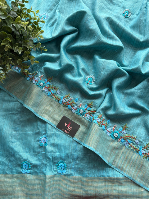 Hand emb banaswara saree