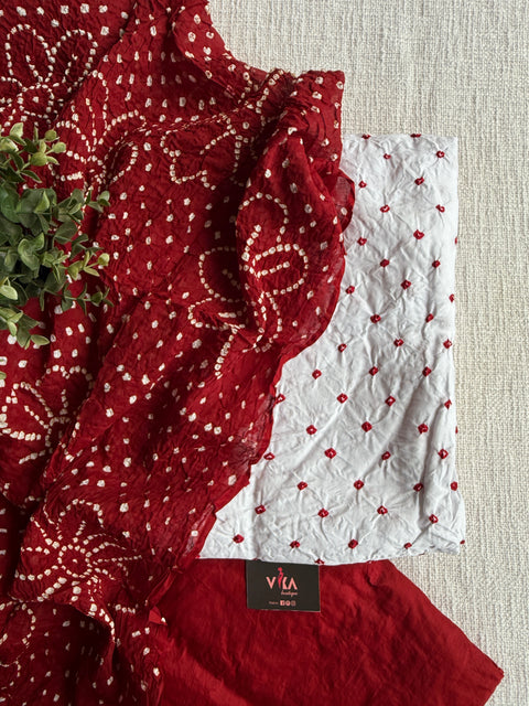Bhandhej cotton salwar material