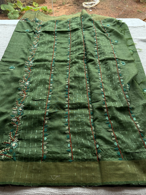 Hand emb banaswara saree