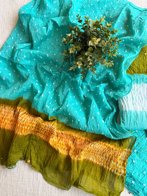 Bhandhej cotton salwar material