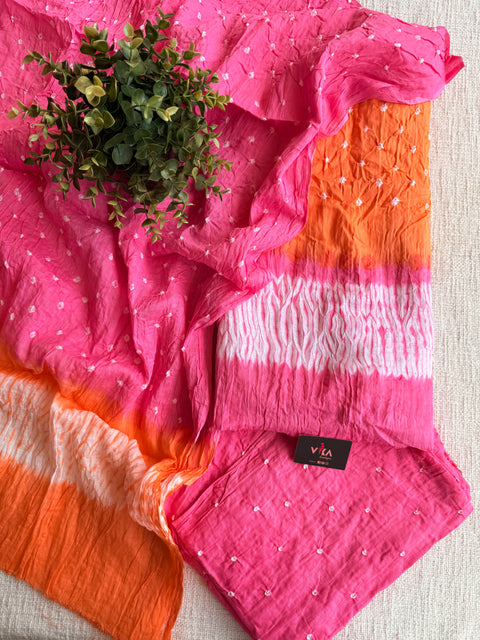 Bhandhej cotton salwar material