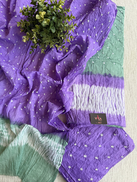 Bhandhej cotton salwar material