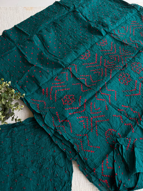 Bhandhej pure cotton saree