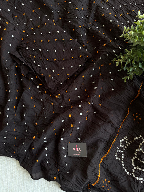 Bhandhej pure cotton saree