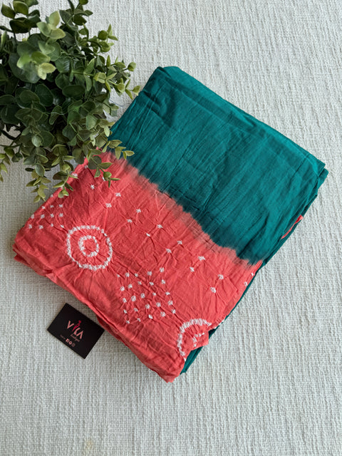 Bhandhej pure cotton saree