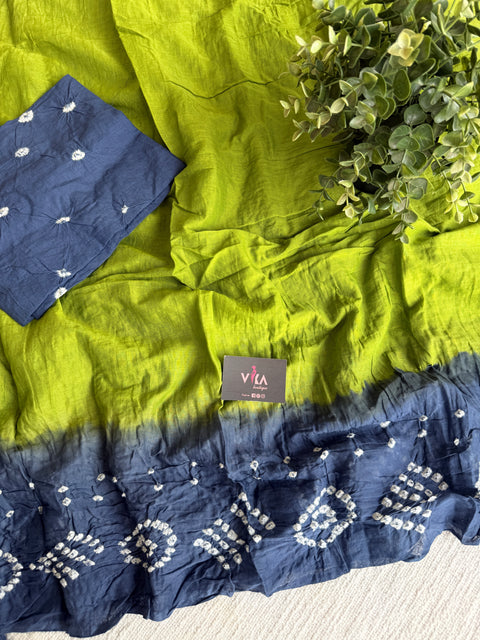 Bhandhej pure cotton saree