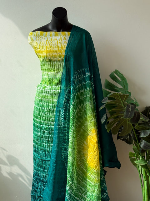 Bhandhej cotton satin salwar material