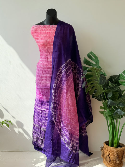 Bhandhej cotton satin salwar material