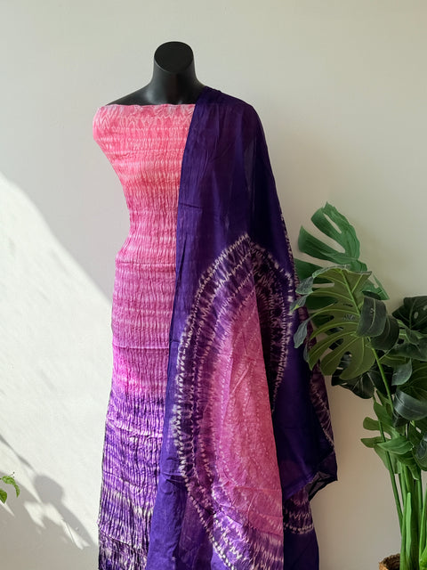 Bhandhej cotton satin salwar material
