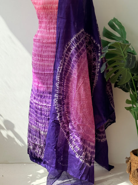 Bhandhej cotton satin salwar material