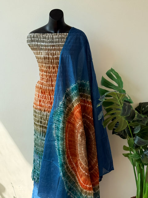 Bhandhej cotton satin salwar material