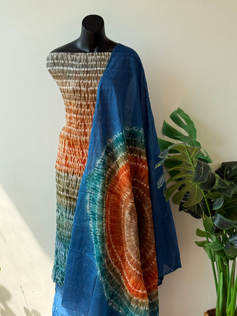 Bhandhej cotton satin salwar material