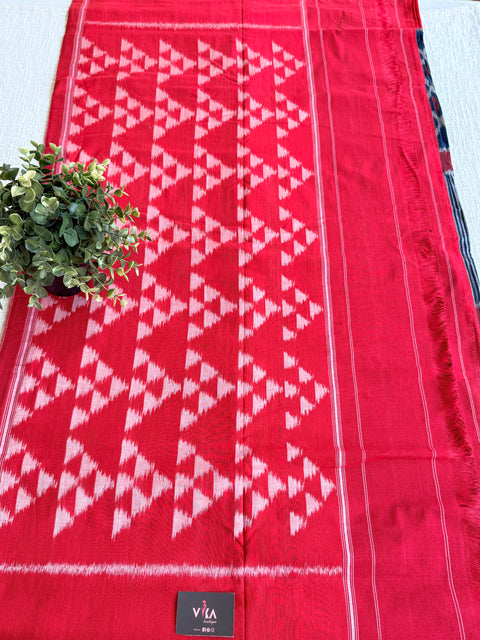 Handloom pure Ikat cotton saree