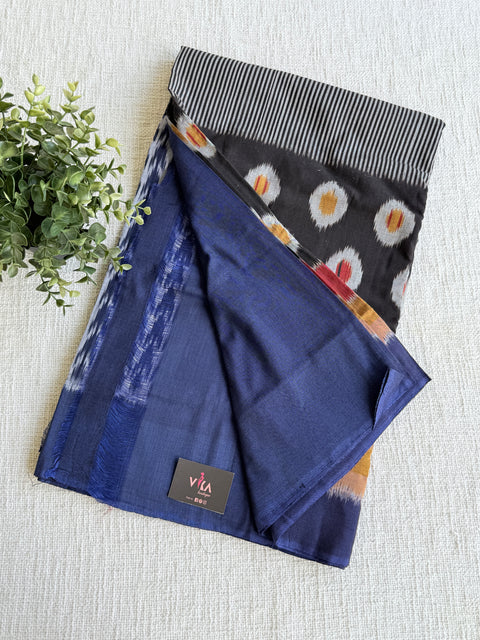 Handloom pure Ikat cotton saree