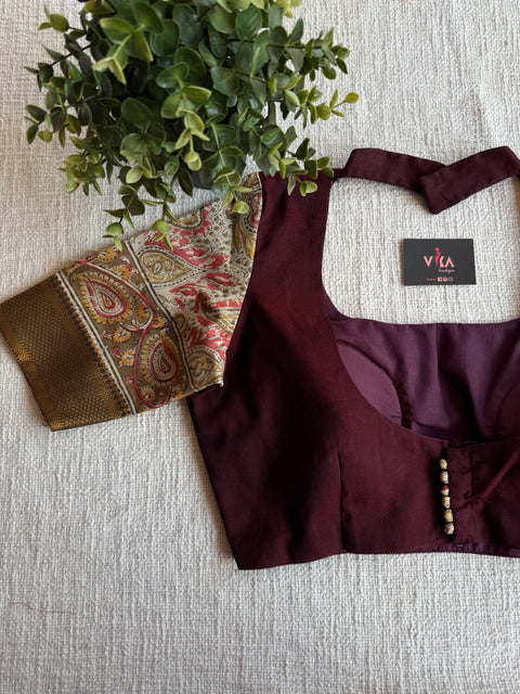 Cotton saree with Ready blouse - size 36