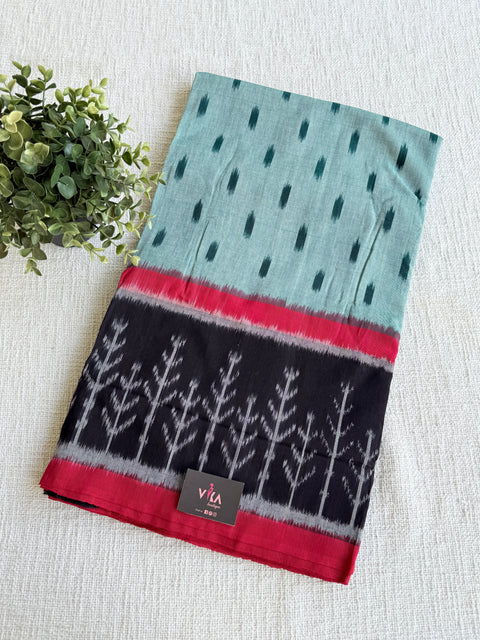 Handloom pure Ikat cotton saree