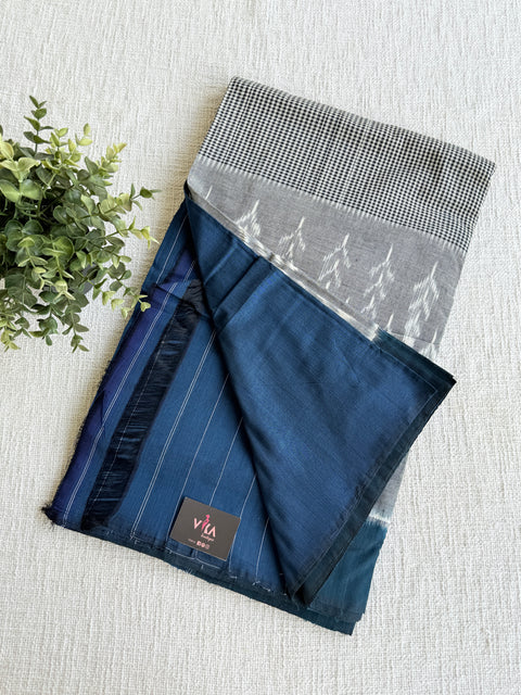 Handloom pure Ikat cotton saree
