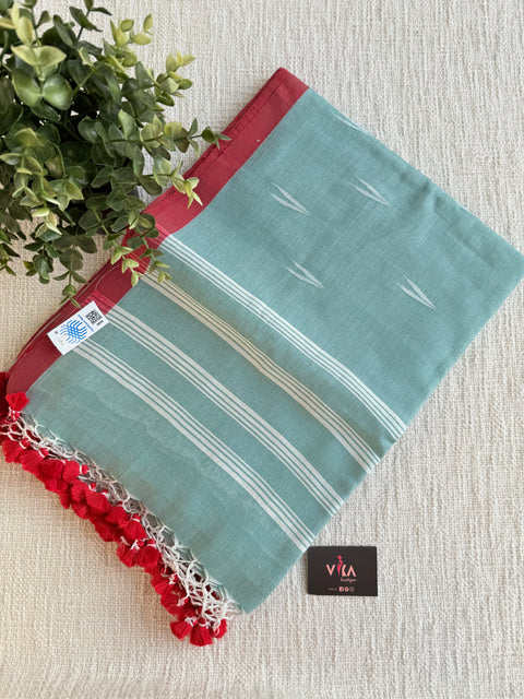 Bhutta weaving mul cotton saree