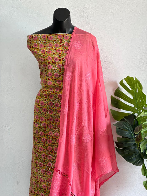 Printed cotton salwar material