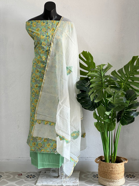 Printed cotton salwar material