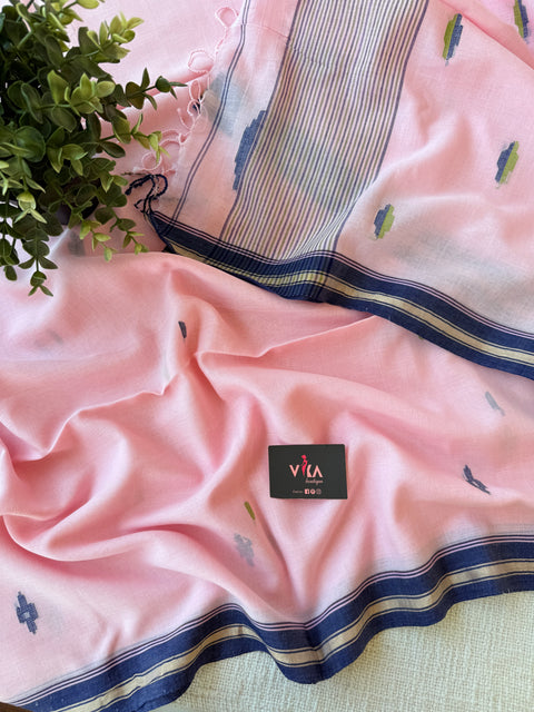 Parwa Bhutti mul cotton saree