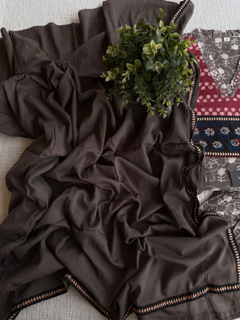 Ajrakh printed cotton suit set