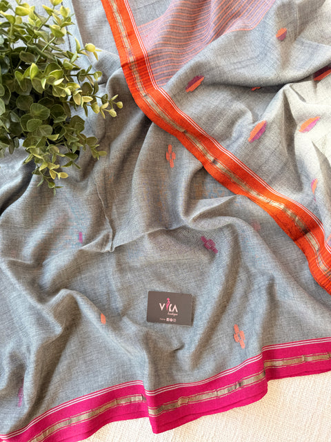 Parwa Bhutti mul cotton saree