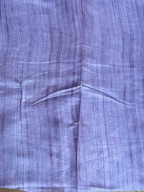 Digital printed semi Tussar satin saree