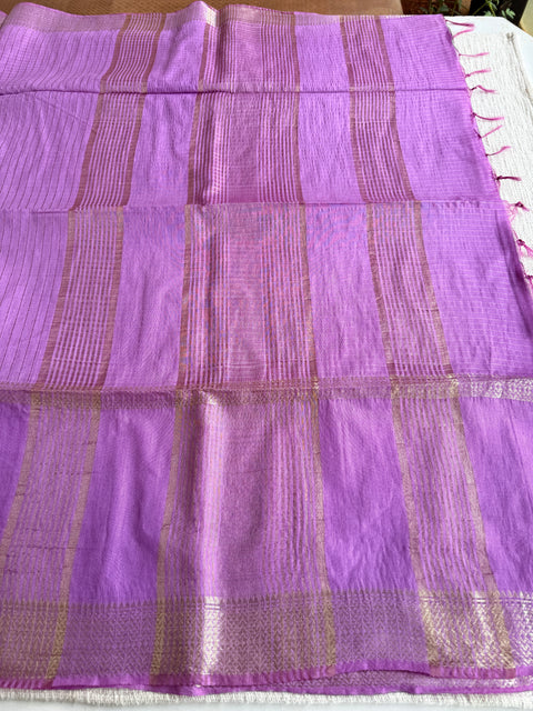Weaving checks art silk saree with blouse