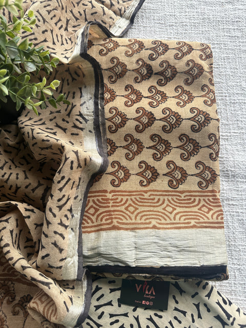 printed linen cotton salwar material