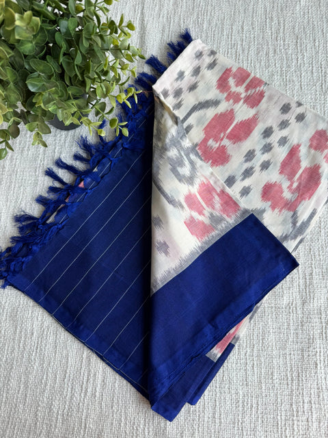 Ikat cotton dupatta