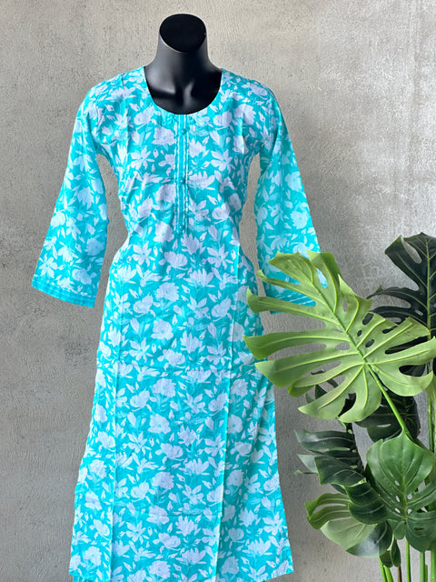 Printed cotton Ready kurti pant set