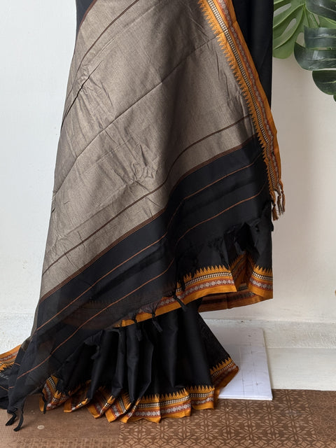 Pure handloom mercerized cotton saree