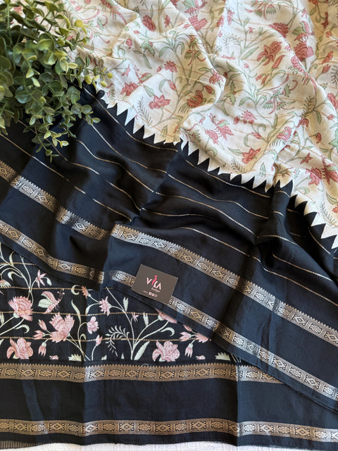 Fancy georgette weaving border saree