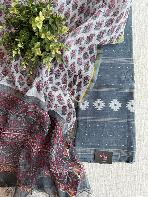 Cotton suit set with kota dupatta