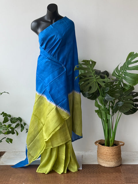 slightly Fadded Bhisnupuri silk saree