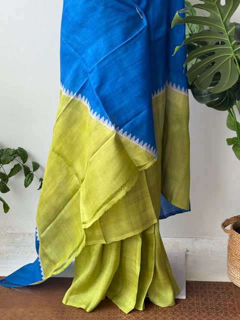 slightly Fadded Bhisnupuri silk saree